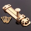 2X Heavy Duty 4"/100mm Solid Brass Slide Door Bolts -