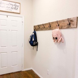 Keadic 12 Pack Heavy Duty Rustic Bronze Coat Hooks Kit with Screws and Expansion Screws Included, Wall Mounted Coat Hanger | Double Vintage Wall Hooks for Hanging Look (Bronze - 12 Pack)