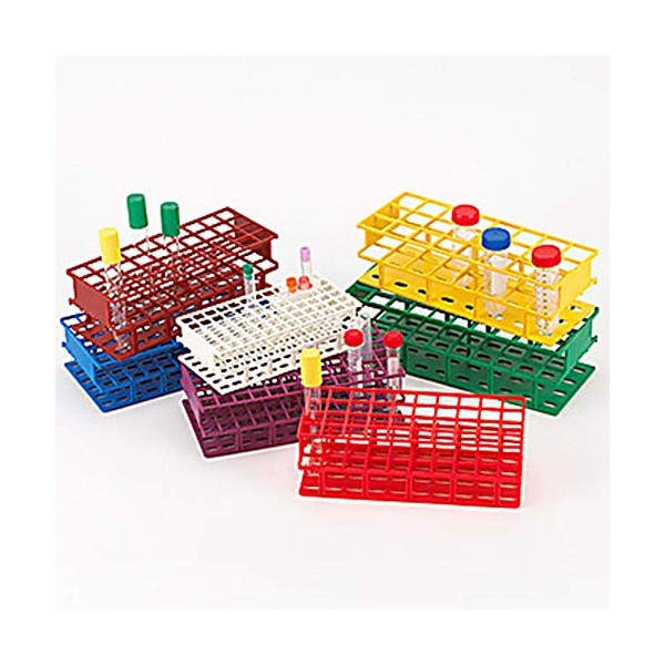 Globe Scientific 456640R Wireless Nylon Tube Rack, 40 Places, 4