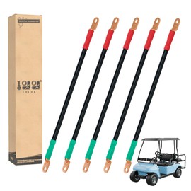 10L0L Golf Cart Battery Cables 4 Gauge for Yamaha G2 G8 G9 36V, Golf Cart Club Car DS 95+ 48V, Club Car DS 1981+ 36V, Welding Battery Pure Copper Flexible Cable with Terminal Connector