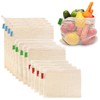 Ycsst 12 Pack Reusable Cotton Mesh Produce Bags - 100%
