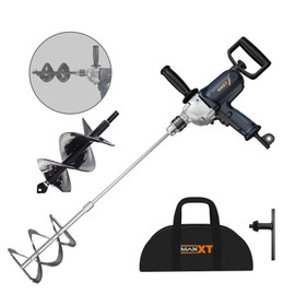 MAXXT Concrete Mixer,9A Handheld Cement Mixer,Drill Mixer with Spade Handle for Drilling and Mixing, Variable Speeds Mud Mixer for Mixing Cement, Motar,Mud, Paint, Fodder
