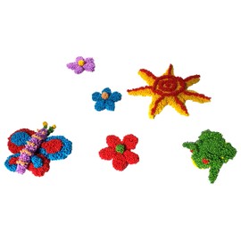 Dondor Fun Squashy Foam Modeling Beads Play Kit - Kids' Arts & Crafts Supplies - 6 Containers - Ages 3+