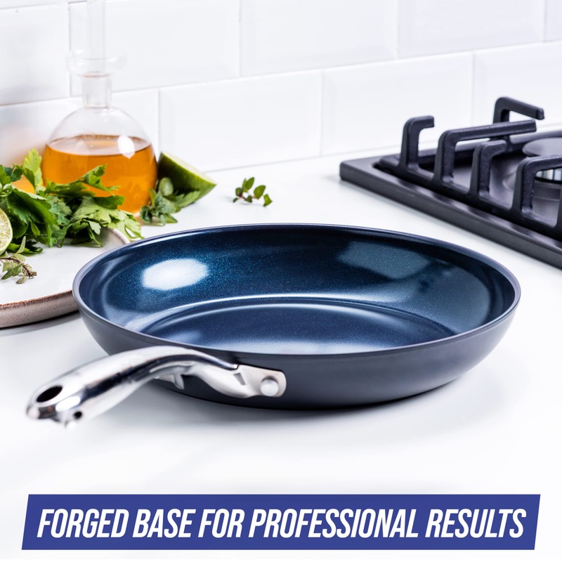 Blue Diamond Cookware Hard Anodized Ceramic Nonstick, 10" Frying Pan
