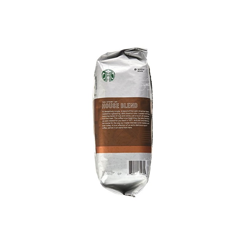 Starbucks House Blend Whole Bean Coffee, 40 Ounce