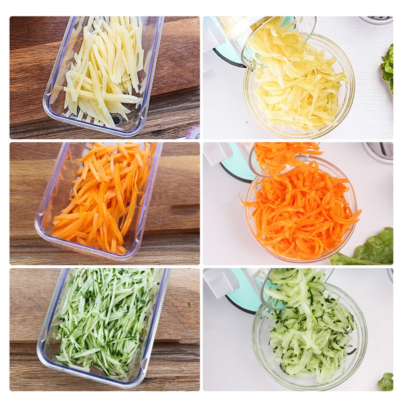 4 in 1 Rotary Cheese Grater Tabletop Drum Grater Manual
