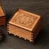 Moana Music Box 18 Note Windup Clockwork Mechanism Engraved Wood