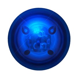 blinkee LED Impact Activated Bouncy Ball Blue for Sensory Play Parties Gifts and Fun