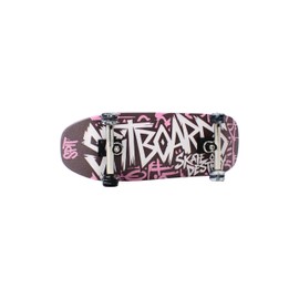 SPITBOARDS 34 mm Fingerboard Oldschool Cruiser Pro Complete Setup, Pre-Assembled 5-Layer Wood, Pro Trucks, Soft Urethane 60D Bearing Wheels, Real-Wear Graphics, Lasered Foam Tape 'Graffiti Logo'