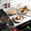 Simax Casserole Dish Set with Lid, Round Glass Cookware, Borosilicate