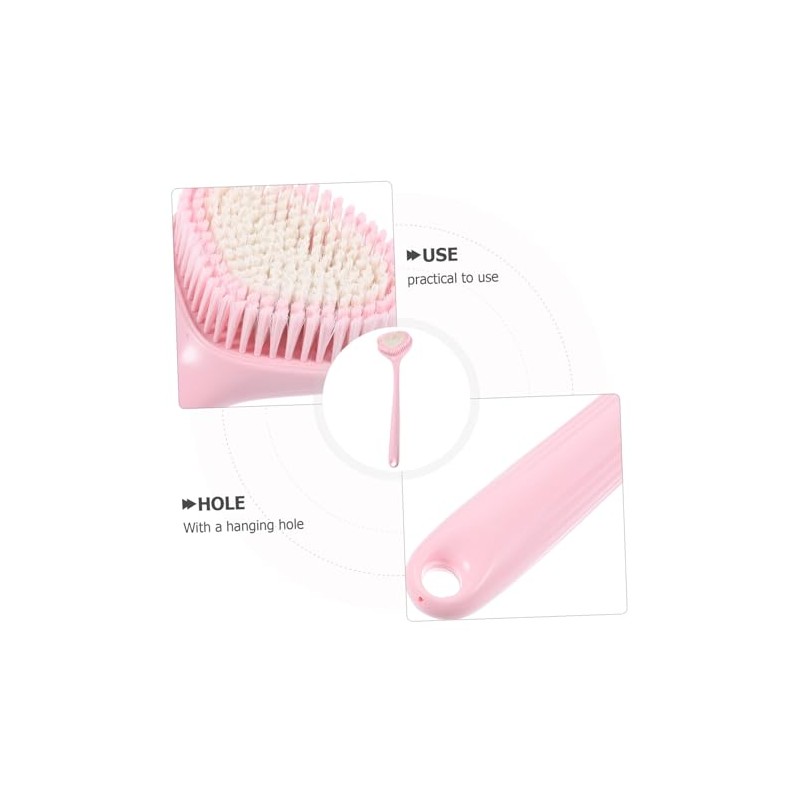 Cepillo Baño Mango Exfoliación Espalda Cuerpo Limpiador Piel Diseño Ergonómico