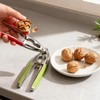 Nut Cracker, 2-Pack Stainless Steel Nutcracker with Non-Slip Handle, for