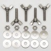 M6-1.0x25mm Wing Bolt with Washers Hex Nuts Wing Screw Stainless