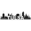StickerTalk Tulsa Skyline Vinyl Sticker, 10 inches by 3 inches