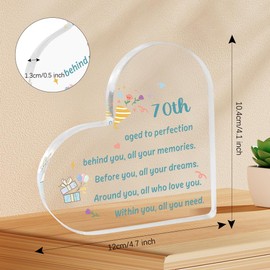 70th Birthday Gifts,70th Birthday Gifts For Women,Grandad Gifts Birthday,Birthday Gifts For Grandma,70th Birthday Gifts For Mum,70th Birthday Gifts For Men,Gift For Women,Birthday Acrylic Ornament