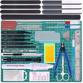 Kit de herramientas Gundam Gunpla Tools Gundam Model Kit de herramientas Bandai, juego de herramientas básicas para modelar Gundam Model Building Maker, 55 piezas