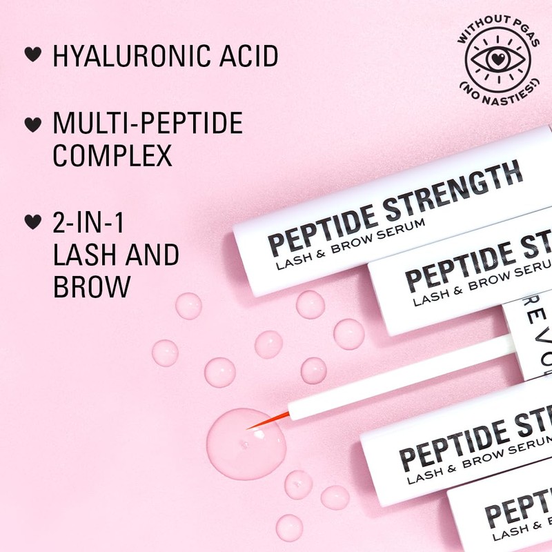 Makeup Revolution, Peptide Strength Lash & Brow Serum, 2-in-1 Serum