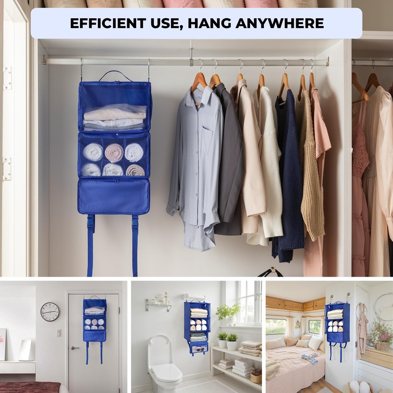 GRANNY SAYS Hanging Packing Cubes for Travel, Large Portable Hanging