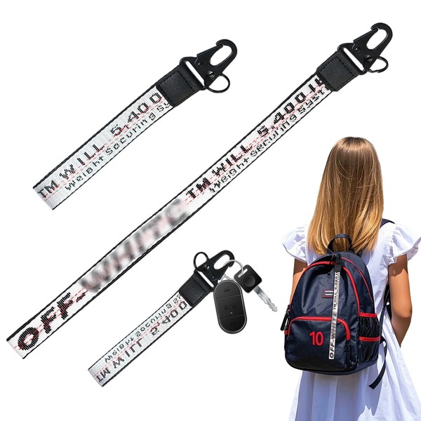 YesMvpMvp OFF Classic Car Keychain,Fabric Keychain Wrist Lanyard,Key Ring for
