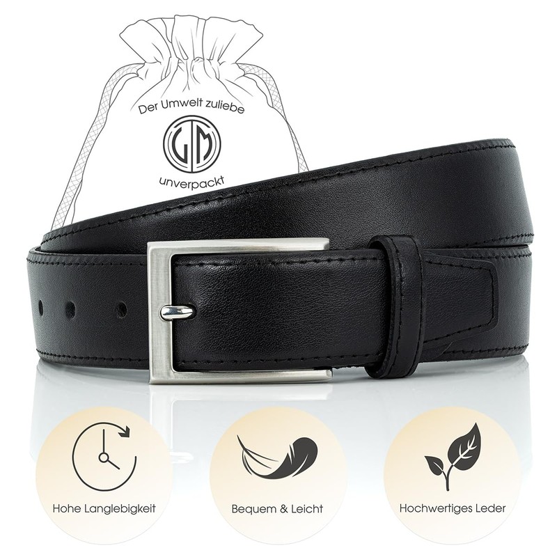 Lindenmann Leather Belt Men's / Men's Belt Cowhide Leather Belt