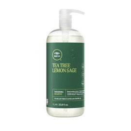 Champú para engrosamiento de salvia de limón Tea Tree, Multicolor, 1000 mL (33.8 oz)