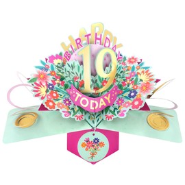 Happy 19th Birthday 19 Today Pop-Up Greeting Card Love Kate's Pop Up Cards Her POP215MC19