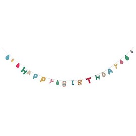 Maruwa Boeki 400627204 Garland, Merry Party, Happy Birthday Drop