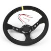 14 Inch 350mm Car Steering Wheel Suede Leather Drift Racing