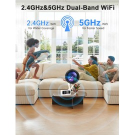 HEDNIC Smart Clock Camera,5G&2.4G WiFi Security Camera Indoor,2K Cameras for Home Security,3 in 1 Nanny Cam with Alarm,Color Night Vision Human Motion Detection,Local SD Recording