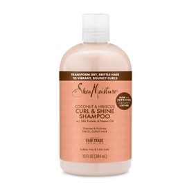SheaMoisture Coconut & Hibiscus Curl & Shine Conditioner for Thick, Curly Hair with Silk Protein & Neem Oil to Moisturize & Soften 384 ml