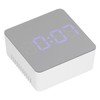 LED Mirror Clock Square Automatic Battery Powered Temperature Smart Clock