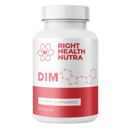 Right Health Nutra DIM Supplement 200 mg - 60 Capsules - Potent Formula with Diindolylmethane, Cabbage Powder, Broccoli Powder, and Pomegranate Extract - DIM for Men and Women