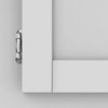 60 Pack 30 Pairs Wrap Around Cabinet Hinges, Brushed Nickel