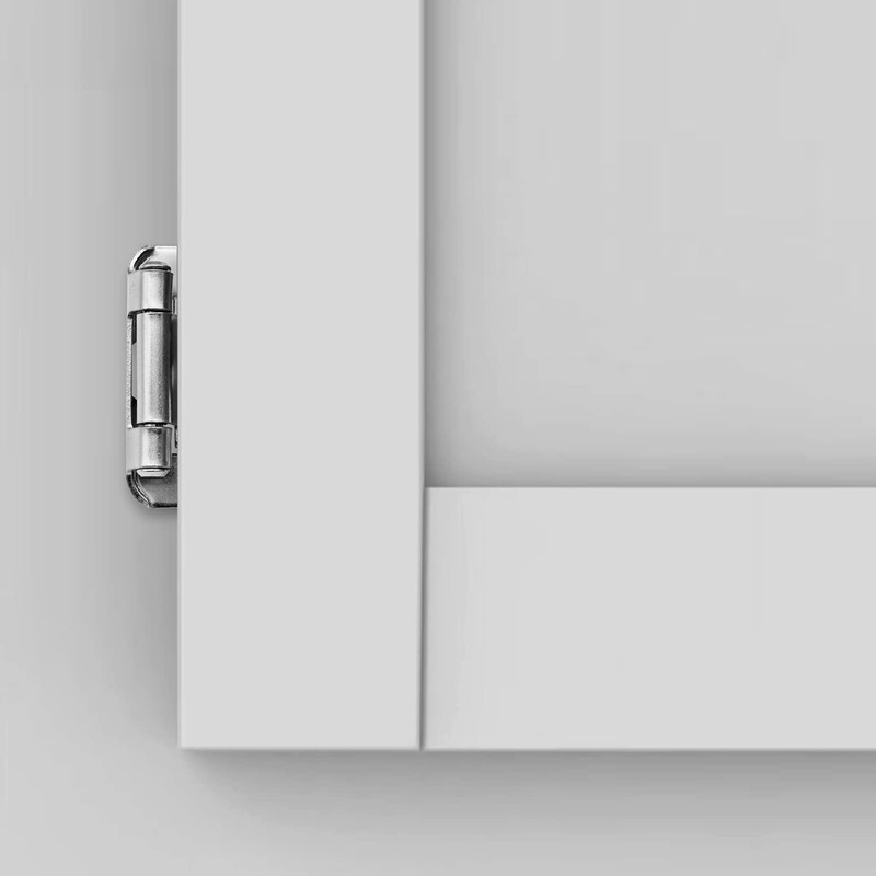 60 Pack 30 Pairs Wrap Around Cabinet Hinges, Brushed Nickel