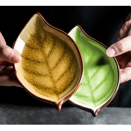 LamChyar Spoon Rest for Stove Top, Ceramic Spoon Holder, Spoon Holder for Kitchen Counter, Cooking Utensil Rest, Kitchen Countertop Organization and Storage (Green)