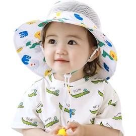 Magracy Kids UPF 50+ Sun Hat Wide Brim Sun Protection for Toddlers Beach Hat Adjustable, Brief