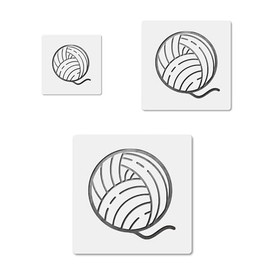 Yarn Ball, quality mylar stencil pack in 3 sizes, reusable for crafts and diy projects CCSTE-23241