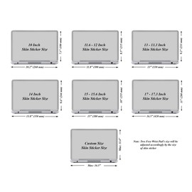 Meffort Inc 14 Inch Laptop Notebook Skin Sticker Cover Art Decal (Included 2 Wrist pad) - Loving Birds Design