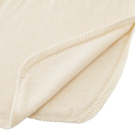 Livelively Neck Warmer with Shoulders, Organic Cotton, Made in Japan, Turtleneck, Cotton, white