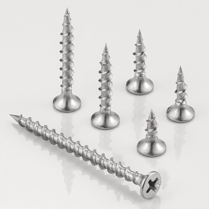 Wensilon (275 pcs)#6X1-1/4 410 Stainless Steel Fastener Drywall Screws-Phillips with