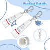 WVD 2 Pcs Lip Balm Cap Keychain Accessories Compatible with