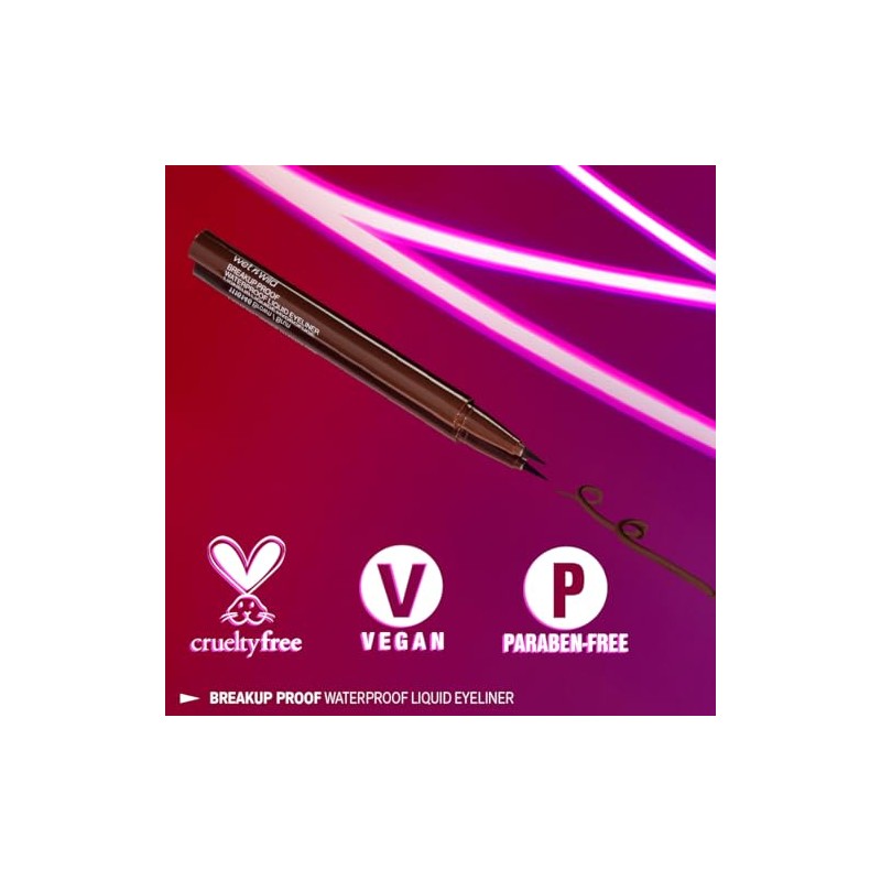 Wet n Wild Mega Last Breakup Proof Liquid Eyeliner, Brauner