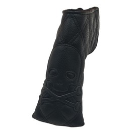 Premium Black Blade Golf Putter Club Headcover Skull and Crossbones Magneitc Closure Golf Head Cover
