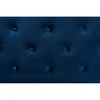 Baxton Studio Leone Modern and Contemporary Navy Blue Velvet Fabric
