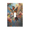 HLCoChT Decorative Art Light Switch Covers Hummingbird & Blossom Switch