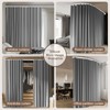 MaKefeile Room Divider Curtains & Flexible Bendable Tracks Set,Privacy Dividers