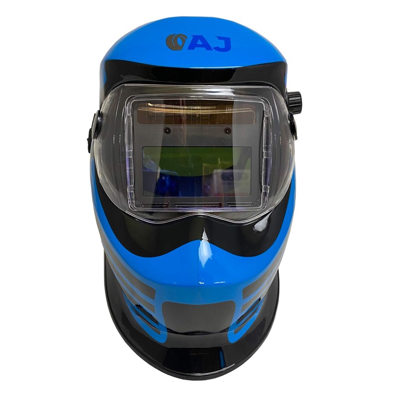 Autojack Welding Helmet Mask Blue Auto Darkening & Solor Powered