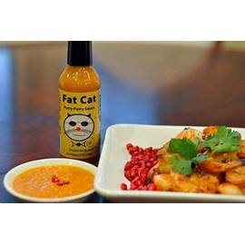 Purry-Purry Sauce Peri Peri Hot Sauce by Fat Cat Gourmet, 3 Pack, Preservative-Free, Gluten-Free, Medium Heat, 5 oz. glass bottle