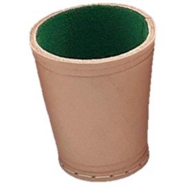 Piatnik 2973 Leather Cube Cup with Felt