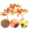 Abaodam 10 Pcs Artificial Maple Leaf Branches Faux Fall Picks